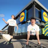 Schools Score £120,000 Sports Investment with Lidl Northern Ireland (1) : Lidl Northern Ireland has gone to top of the class after awarding 40 secondary schools £3,000 worth of vouchers each to secure essential brand-new sports equipment as part of the retailer’s Sport for Good initiative. Representing an investment of £120,000, 40 schools – one for every Lidl Northern Ireland store in December 2020– across all six counties are set to benefit from the boost. The Sport for Good initiative aims to encourage and support young people to make the most of the physical and mental benefits of sport participation. Pictured (L-R) are Lucy McGonigle (Regent House Grammar School), Sport for Good ambassador and Commonwealth gold medallist Rhys McClenaghan, and Angela Connan (Corporate Social Responsibility Manager, Lidl Northern Ireland).