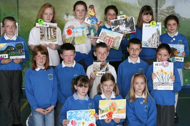 Broughshane Primary School pupils who were winners in Art, Crafts and Cookery competitions at the Ballymena Show. BT24-100JC