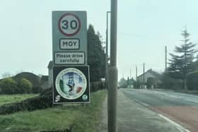 Hunger Strike placard in Moy, Co. Tyrone.