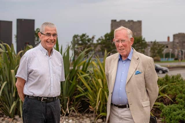 Victor Hart (left) and John Richardson, former chairman and secretary of Gill’s Trust in Carrickfergus which has been transferred to the Community Foundation.