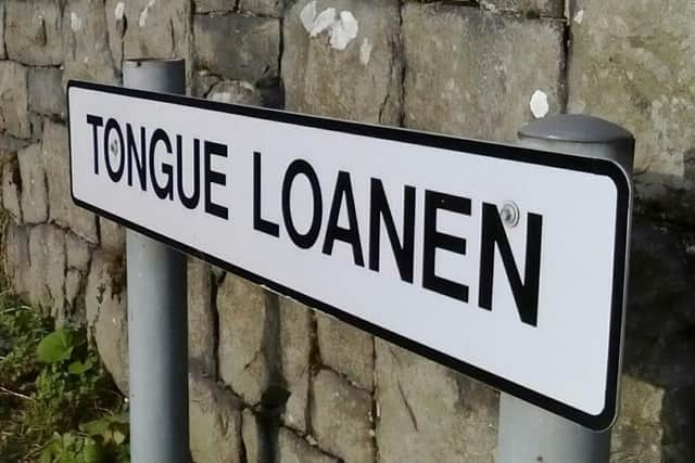 Tongue Loanen near Kilroot is a good example of Ulster Scots
placenames in the area.