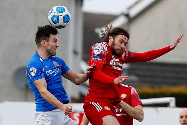 Portadown recorded a 4-1 win over Glenavon at Shamrock Park. Pic by Pacemaker.