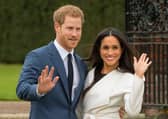 Prince Harry and Meghan Markle just after the announcement of their engagement in 2017.