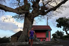 Conor at the Cudjoe tree