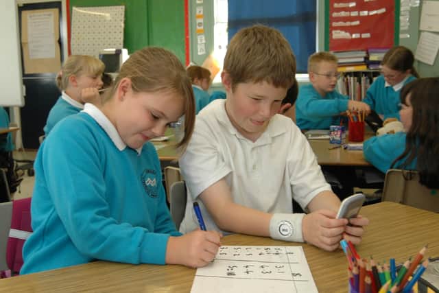 Busy with decimals at Corran Integrated Primary School. LT42-315-PR