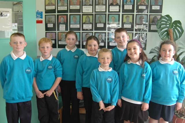 Some of the members of the Corran Integrated Primary School student council. LT42-315-PR