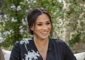 Meghan, Duchess of Sussex speaking with Oprah Winfrey