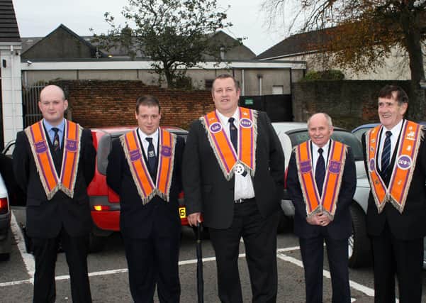 Orangemen from the Ballymoney District who took part in the annual Reformation Service in October 2006. Picture: Ballymoney Times archive