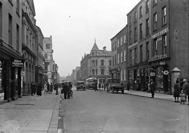 Hill Street in Newry, Co Down. NLI Ref: EAS_1453. Picture: National Library of Ireland