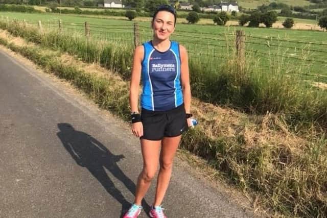 Ballymena mum Judith Worthington who is running to raise funds for Cancer Focus NI