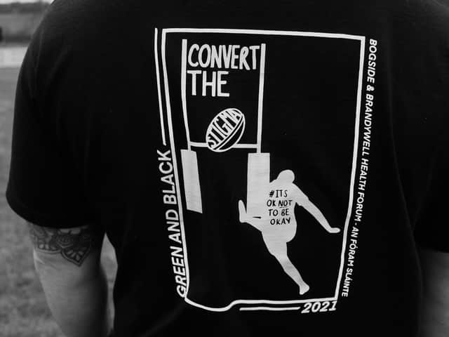 City of Derry's new 'Covert The Stigma' range of clothing which will raise money for Mental Health Services at the Bogside & Brandywell Health Forum