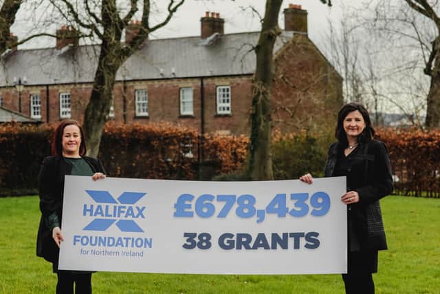 Halifax Foundation for Northern Ireland is committing £678,439 to 38 charities providing vital services for some of the most disadvantaged people in the community. Pictured are executive director Brenda McMullan (left) and chair Paula Leathem