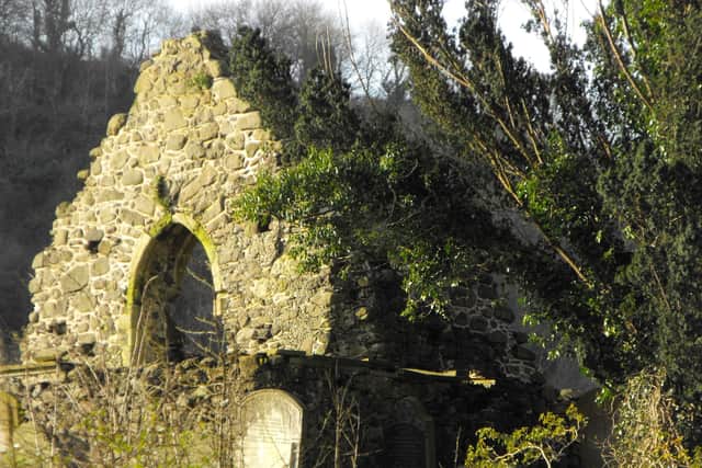 The ruined church at Glynn, believed to be on the site of a
church founded by St Patrick