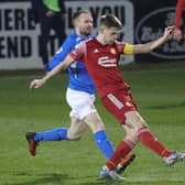 Portadown captain Luke Wilson. Pic by Pacemaker.