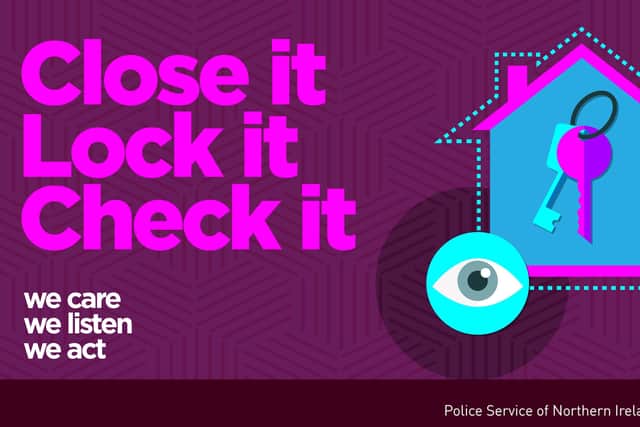 Crime prevention advice from the PSNI.