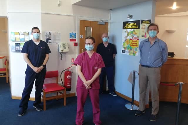 Doctors from Moira surgery who are taking part in the Uganda Challenge