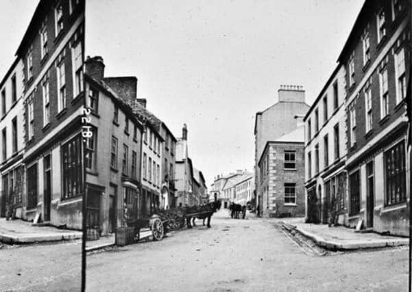 English Street, Downpatrick, Co Down. NLI Ref: STP_2218. Picture: National Library of Ireland