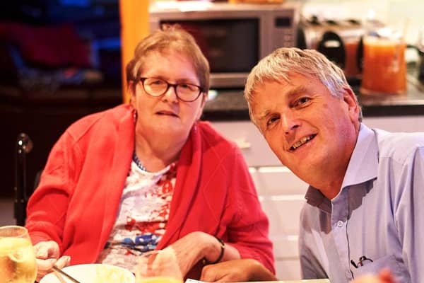 Grace and Jim Wells, pictured at Christmas 2018