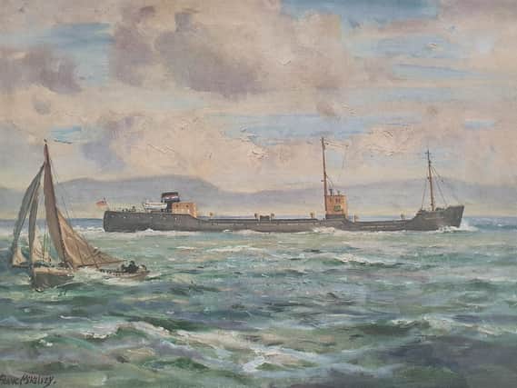 Painting of Kelly's ship The Ballyrush.