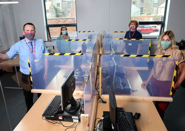 New measures in place at SERC included production of over 3000 divider screens in classes and screens for lecturers.