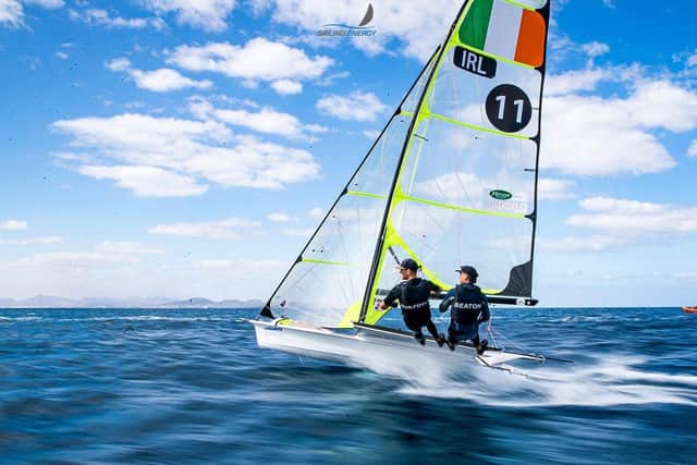 Ryan Seaton and Seafra Guilfoyle are aiming for Olympic qualification. Photo: Sailing Energy.
