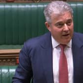 Secretary of State Brandon Lewis speaking in the Commons after an urgent question tabled by DUP MP Carla Lockhart