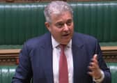 Secretary of State Brandon Lewis speaking in the Commons after an urgent question tabled by DUP MP Carla Lockhart