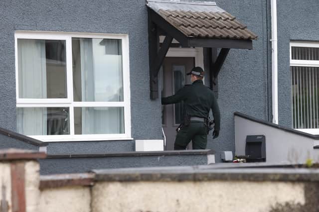 Police carried out raids in Carrickfergus this week