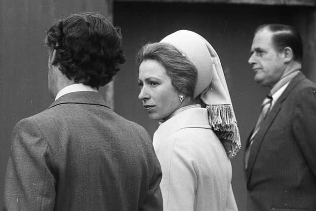 Princess Anne arrives at Hillsborough Castle for engagements in March 1982. Picture: Bob Hamilton/News Letter archives