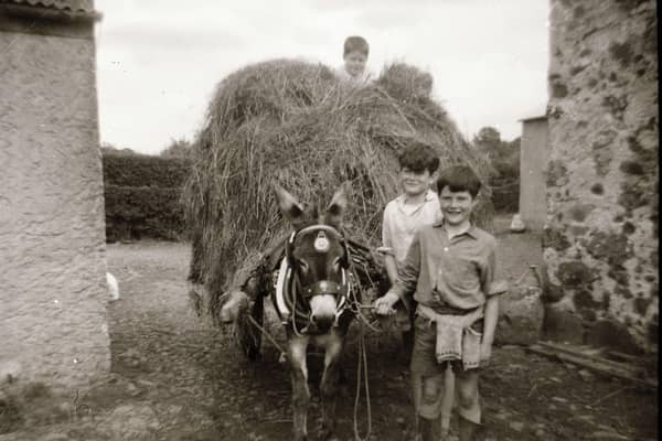 Many thanks to Farming Life reader Jonathan McCullough for sending this brilliant old photograph. Jonathan writes: “Pictured at the front is Raymond Uprichard farming in the 1960s in Corceeny, using his donkey, which he did until a tractor became available. Also behind him, his brother Dynes, and Philip Smyth on top of the hay cart.” If you have an old farming photograph that you would like to share with Farming Life, get in touch via email at darryl.armitage@jpimedia.co.uk