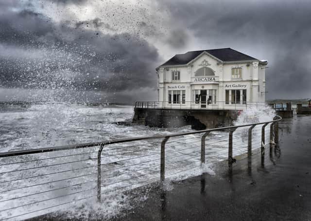 Portush, Co Antrim, pictured on a stormy day in December 2014. Picture: Russell Pritchard/Presseye