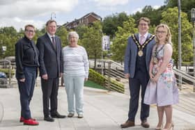 Mayor Nicholas Trimble with his wife, Mayoress Sarah Trimble, parents David and Daphne and