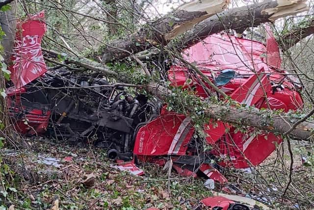 Witness appeal after lorry driver taken to hospital