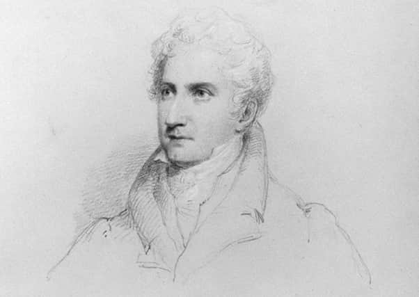 John Carr by William Brockedon, pencil and red chalk, 1832