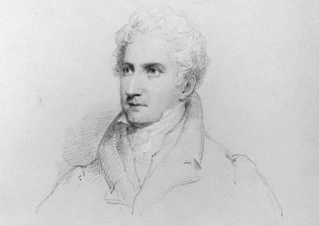 John Carr by William Brockedon, pencil and red chalk, 1832