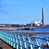 Kilroot power plant as seen from Carrickfergus seafront