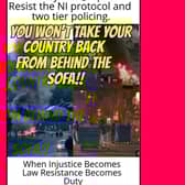 The flyer circulating online