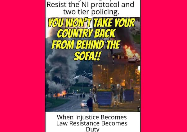 The flyer circulating online