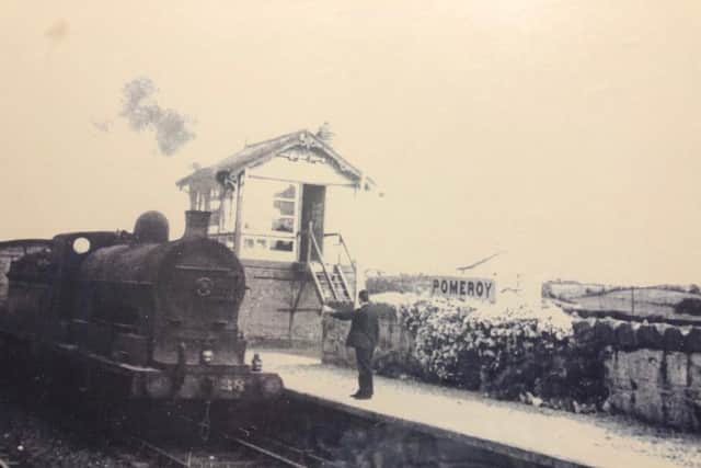 Pomeroy Railway Station - one of the  many old images that have been collected by Cavanakeeran Community Centre.