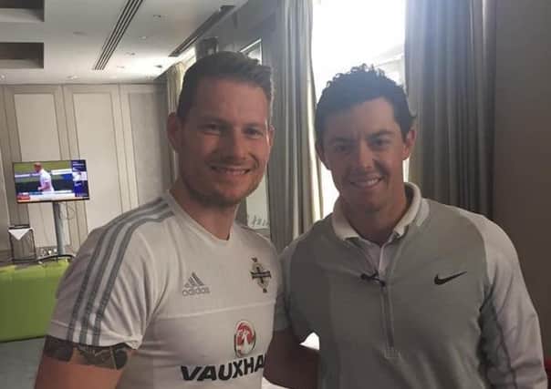 Paul Prentice with Rory McIlroy the weekend he won the Irish Open 2016