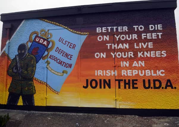 A UDA mural in the Glenfada area of Carrickfergus