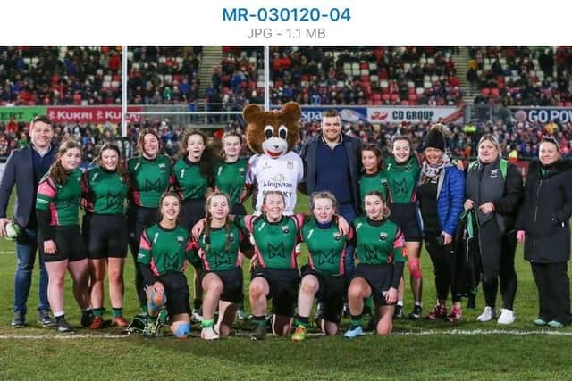 City of Derry Ladies on a recent trip to Kingspan Stadium.