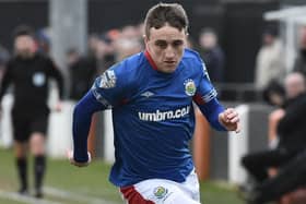 Linfield's Joel Cooper. Pic by Pacemaker.