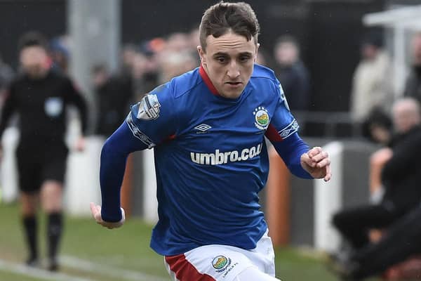 Linfield's Joel Cooper. Pic by Pacemaker.