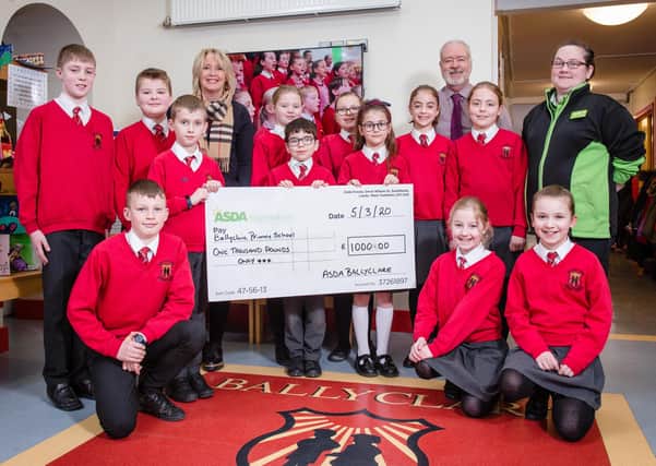 Ballyclare PS received £1000.