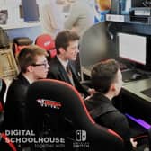 Some of the pupils taking part in a Belong Gaming Arena at a Digital Schoolhouse regional qualifier earlier this month