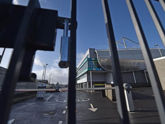 Pacemaker Press 11/03/2020  A deep clean is underway at the National Football Stadium at Windsor Park , after a Linfield player has been tested positive for coronavirus. Pic Pacemaker