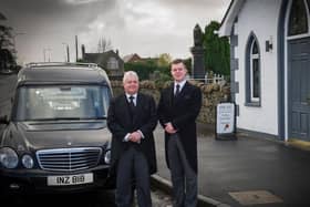 Funeral director Ian Milne and his son Stuart