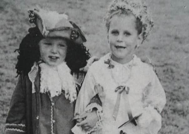 Chanelle and Darren Johston dressed as King William and Mary for Gracehill Fun Day. 1989