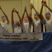 Company section doing a Sycronised swimming skit